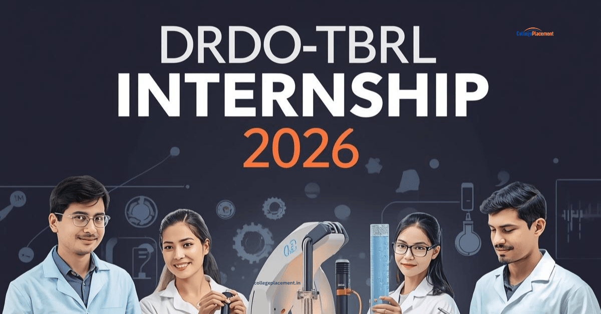 DRDO TBRL Internship 2026 for Engineering and Science Students